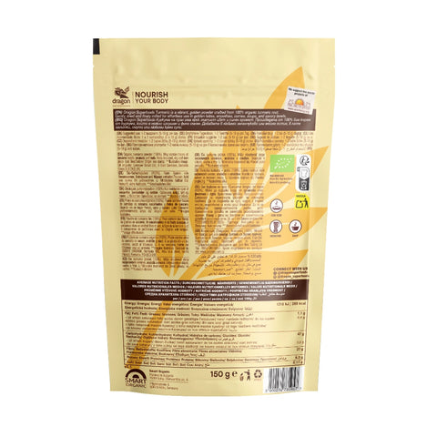 Pudră de turmeric BIO, 150 g, Dragon Superfoods