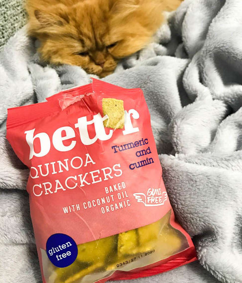 Crackers BIO cu quinoa, turmeric și chimion