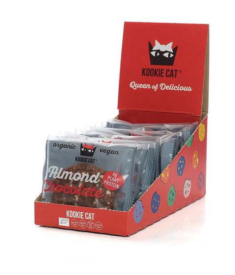 Biscuit BIO proteic cu ciocolată neagră – Kookie Cat