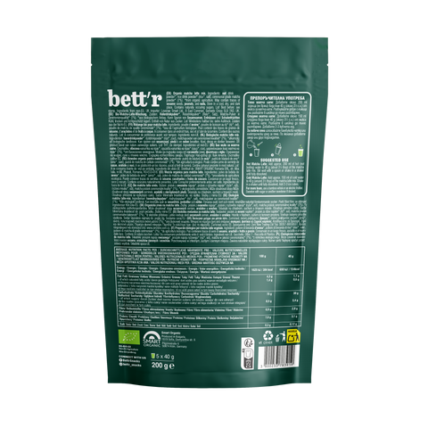 Mix BIO pentru matcha latte, 200 g, Bett'r