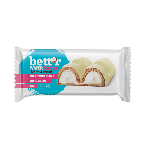 Napolitană BIO Bett’r cu cocos și migdală albă