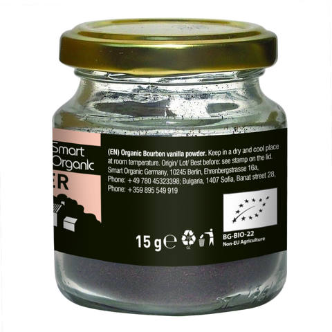 Pudră organică de vanilie Bourbon