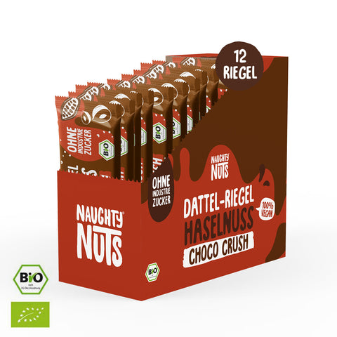 Baton BIO cu curmale, alune de pădure și ciocolată Choco Crush