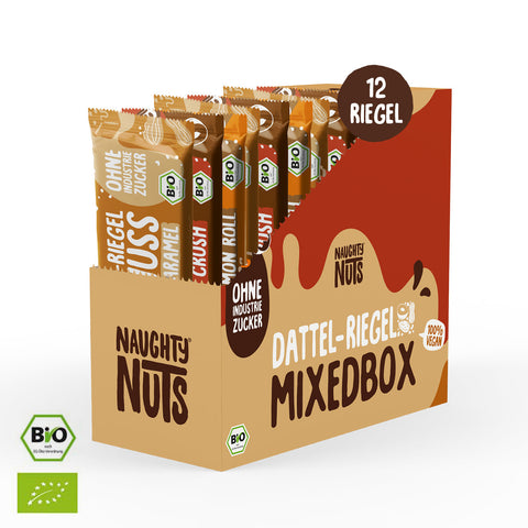 Batoane BIO cu unt de nuci și curmale – cutie mixtă