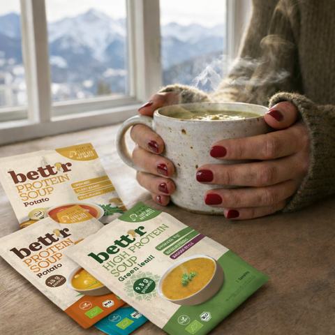 Supă proteică BIO cu linte verde Bett’r, 30 g