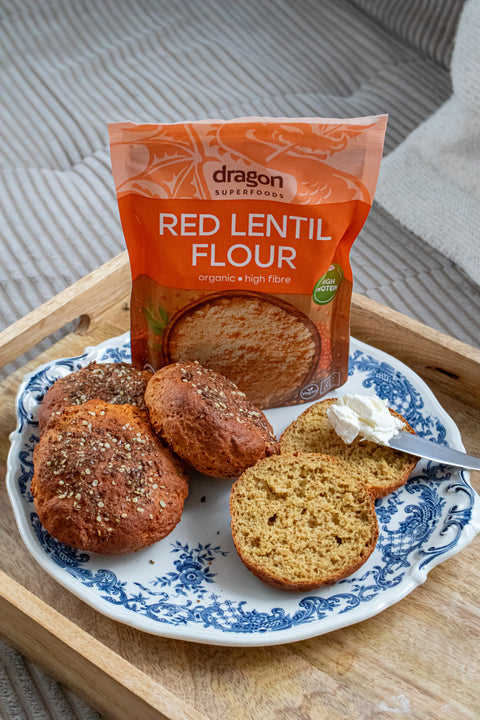 Făină de linte roșie bio, Dragon Superfoods, 200g
