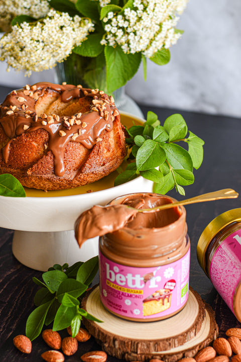 Cremă BIO tartinabilă cu migdale și lămâie, fără zahăr adăugat, 250 g, Bett’r