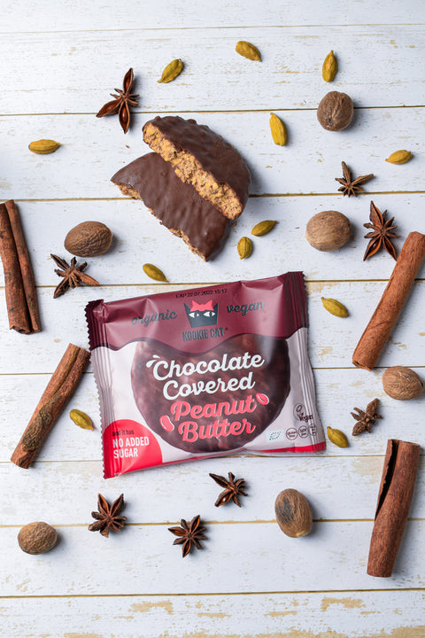 Biscuit BIO cu unt de arahide și ciocolată, fără zahăr adăugat