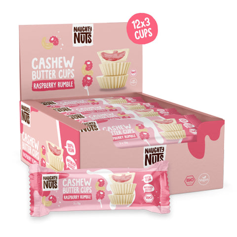 Bomboane BIO cu cremă de caju și zmeură – Raspberry Rumble