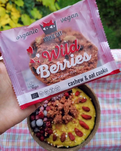 Biscuit BIO cu fructe de pădure – Kookie Cat
