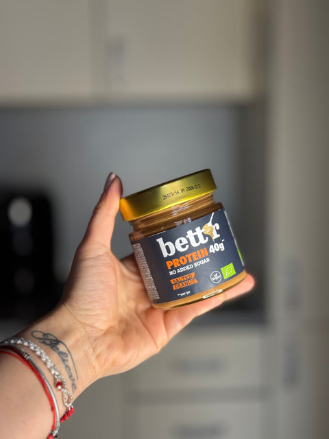 Cremă proteică BIO de arahide sărate – fără zahăr adăugat