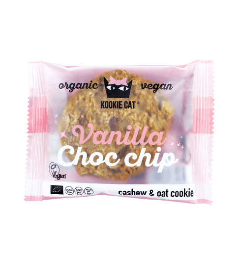 Biscuit BIO cu vanilie și fulgi de ciocolată – Kookie Cat