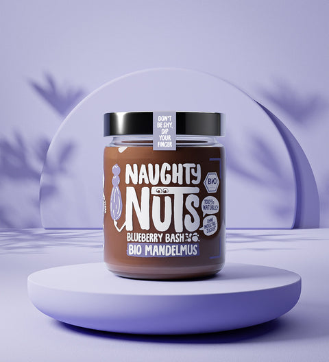 Cremă BIO de migdale cu afine – Blueberry Bash