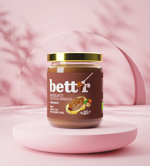 Cremă BIO tartinabilă cu alune de pădure și cacao