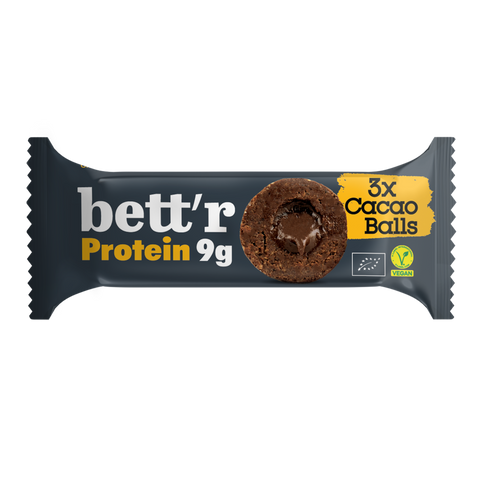 Biluțe proteice BIO cu umplutură de cacao