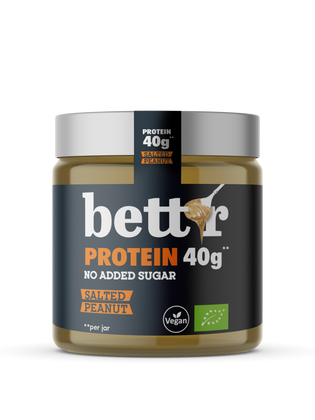 Cremă proteică BIO de arahide sărate – fără zahăr adăugat