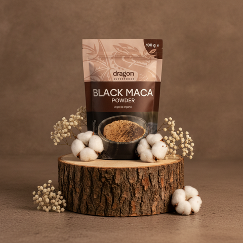 Pudră de maca neagră BIO, 100 g, Dragon Superfoods