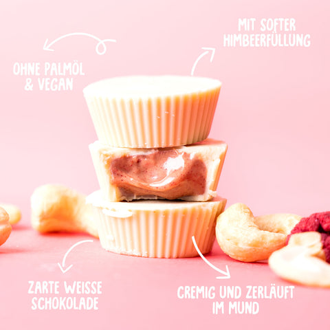 Bomboane BIO cu cremă de caju și zmeură – Raspberry Rumble