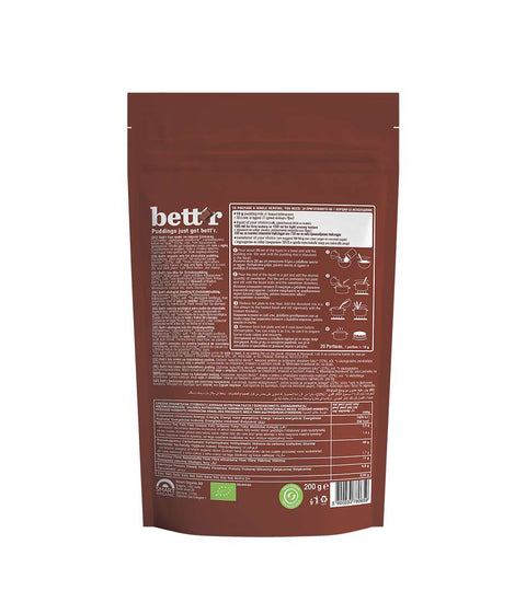 Mix BIO pentru budincă de ciocolată – fără zahăr, fără gluten