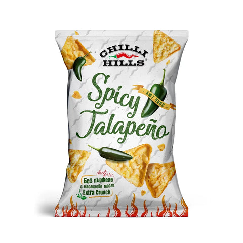 Chipsuri din tortilla cu ardei Jalapeno picant 60g