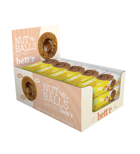 Biluțe BIO cu umplutură de alune și cacao
