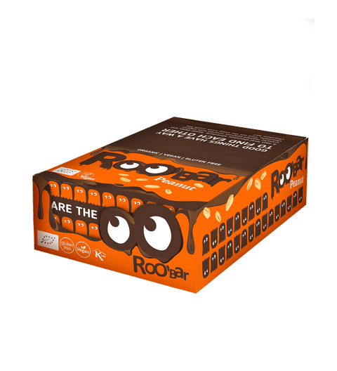Baton BIO cu arahide și ciocolată – Roobar