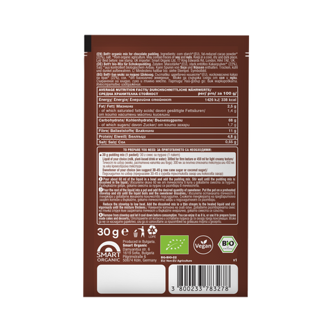 BIO Mini Mix pentru budincă de ciocolată – plic 30 g