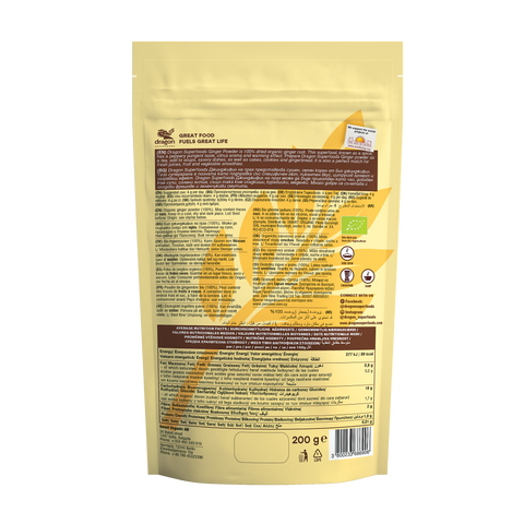 Pudră de ghimbir organic