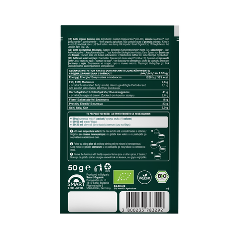 Mix BIO pentru hummus – plic 50 g