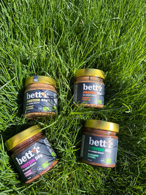 BIO cremă tartinabilă proteică cu arahide și cacao, fără zahăr adăugat