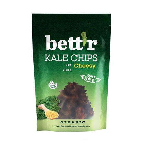 Chips BIO de kale cu aromă de brânză