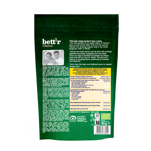 Chips BIO de kale cu cacao